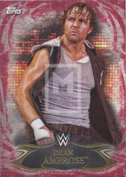 Topps 2015 WWE Undisputed 87 Dean Ambrose Red Parallel Base trading card Front