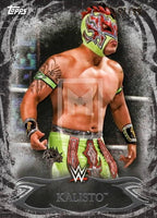 WWE Undisputed 2015 97 Kalisto Black Parallel Base trading card Front