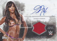 WWE Undisputed 2015 Alicia Fox UAR-AF Autograph Relic Trading Card Front