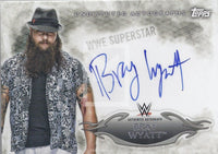 WWE Undisputed 2015 Bray Wyatt UA-BW Autograph Trading Card Front