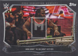 WWE Undisputed 2015 CEM-10 Mark Henry Big Show Cage Evolution Moments Black Parallel Trading Card Front