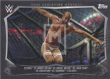 WWE Undisputed 2015 CEM-14 Cesaro Cage Evolution Moments Black Parallel Trading Card Front