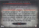 WWE Undisputed 2015 CEM-15 John Cena Bray Wyatt Cage Evolution Moments Black Parallel Trading Card Back