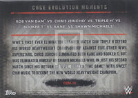 WWE Undisputed 2015 CEM-16 Cage Evolution Moments Black Parallel Trading Card Back