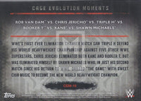 WWE Undisputed 2015 CEM-16 Cage Evolution Moments Trading Card Back