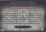 WWE Undisputed 2015 CEM-17 Shawn Michaels Triple H Cage Evolution Moments Trading Card Back