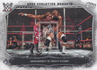 WWE Undisputed 2015 CEM-17 Shawn Michaels Triple H Cage Evolution Moments Trading Card Front