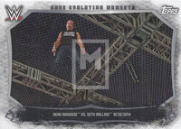 WWE Undisputed 2015 CEM-18 Dean Ambrose Seth Rollins Cage Evolution Moments Trading Card Front