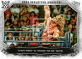 WWE Undisputed 2015 CEM-1 Ultimate Warrior Rick Rude Cage Evolution Moments Trading Card Front