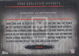 WWE Undisputed 2015 CEM-20 John Cena Seth Rollins Cage Evolution Moments Trading Card Back