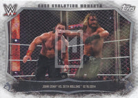 WWE Undisputed 2015 CEM-20 John Cena Seth Rollins Cage Evolution Moments Trading Card Front