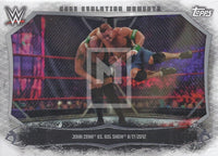 WWE Undisputed 2015 CEM-4 Big Show Cena Cage Evolution Moments Trading Card Front