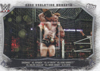 WWE Undisputed 2015 CEM-5 Cage Evolution Moments Trading Card Front