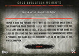 WWE Undisputed 2015 CEM-6 Triple H Randy Orton Cage Evolution Moments Trading Card Back
