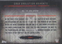 WWE Undisputed 2015 CEM-7 JBL Big Show Cage Evolution Moments Trading Card Back
