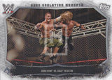WWE Undisputed 2015 CEM-8 John Cena Edge Cage Evolution Moments Trading Card Front