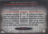 WWE Undisputed 2015 Cage Evolution Moments CEM-15 John Cena Bray Wyatt Red Parallel trading card Back