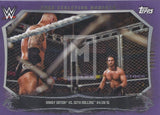 WWE Undisputed 2015 Cage Evolution Moments Purple Parallel CEM-19 Randy Orton Seth Rollins trading card Front