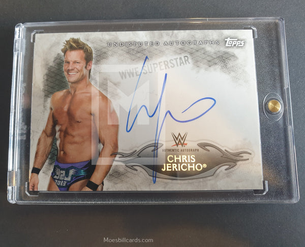 WWE Undisputed 2015 Chris Jericho UA-CJ Autograph Trading Card Front