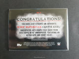 WWE Undisputed 2015 Curtis Axel UAR-CA Parallel Autograph Relic Trading Card Back