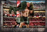 WWE Undisputed 2015 FF-16 Brock Lesnar Famous Finishers Black Parallel Trading Card Front