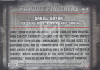 WWE Undisputed 2015 FF-17 Daniel Bryan Famous Finishers Trading Card Back
