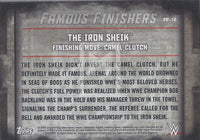 WWE Undisputed 2015 FF-18 The Iron Sheik Famous Finishers Trading Card Back