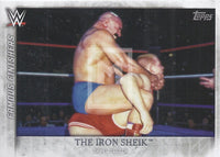 WWE Undisputed 2015 FF-18 The Iron Sheik Famous Finishers Trading Card Front