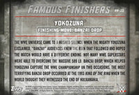 WWE Undisputed 2015 FF-22 Yokozuna Famous Finishers Black Parallel Trading Card Back