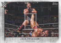 WWE Undisputed 2015 FF-23 Jack Swagger Famous Finishers Trading Card Front