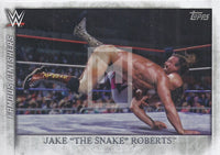 WWE Undisputed 2015 FF-26 Jake The Snake Roberts Famous Finishers Trading Card Front