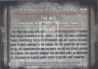 WWE Undisputed 2015 FF-29 The Miz Famous Finishers Trading Card Back