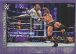 WWE Undisputed 2015 FF-7 Randy Orton Purple Parallel Famous Finishers trading card Front