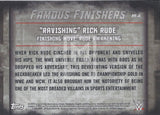 WWE Undisputed 2015 FF-8 Ravishing Rick Rude Famous Finishers Trading Card Back