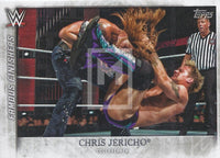 WWE Undisputed 2015 FF-9 Chris Jericho Famous Finishers Trading Card Front