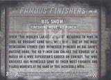 WWE Undisputed 2015 FF-14 Big Show Famous Finishers Red Parallel Trading Card Back