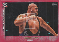 WWE Undisputed 2015 FF-14 Big Show Famous Finishers Red Parallel Trading Card Front
