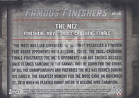 WWE Undisputed 2015 FF-29 The Miz Famous Finishers Red Parallel Trading Card Back