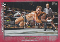 WWE Undisputed 2015 FF-29 The Miz Famous Finishers Red Parallel Trading Card Front