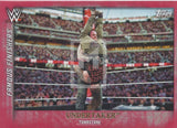 WWE Undisputed 2015 FF-5 Undertaker Famous Finishers Red Parallel Trading Card Front
