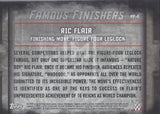 WWE Undisputed 2015 FF-6 Ric Flair Famous Finishers Red Parallel Trading Card Back