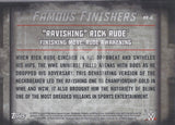 WWE Undisputed 2015 FF-8 Rick Rude Famous Finishers Red Parallel Trading Card Back