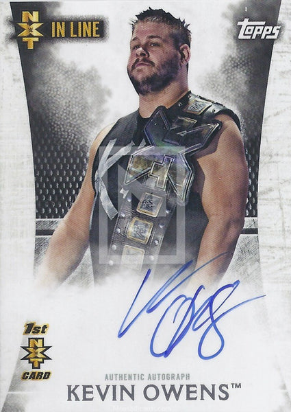 WWE Undisputed 2015 Kevin Owens NA-KO Autograph Trading Card Front