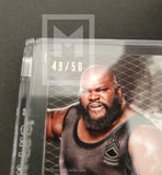 WWE Undisputed 2015 Mark Henry UAR-MH Black Parallel Autograph Relic Trading Card Number