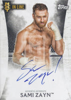 WWE Undisputed 2015 Sami Zayn UA-SZ Autograph Trading Card Front