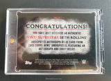 WWE Undisputed 2015 Seth Rollins UAR-SR Autograph Relic Trading Card Back