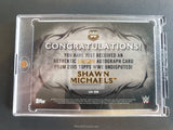 WWE Undisputed 2015 Shawn Michaels HBK UA-SM Autograph Trading Card Back