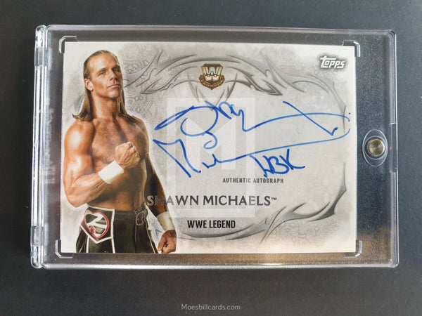 WWE Undisputed 2015 Shawn Michaels HBK UA-SM Autograph Trading Card Front