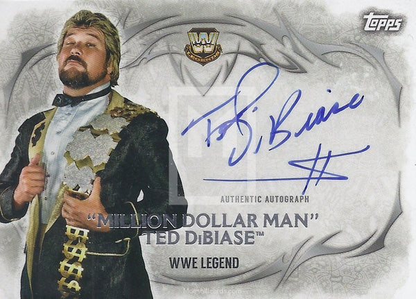 WWE Undisputed 2015 Ted Dibiase UA-MM Autograph Trading Card Front