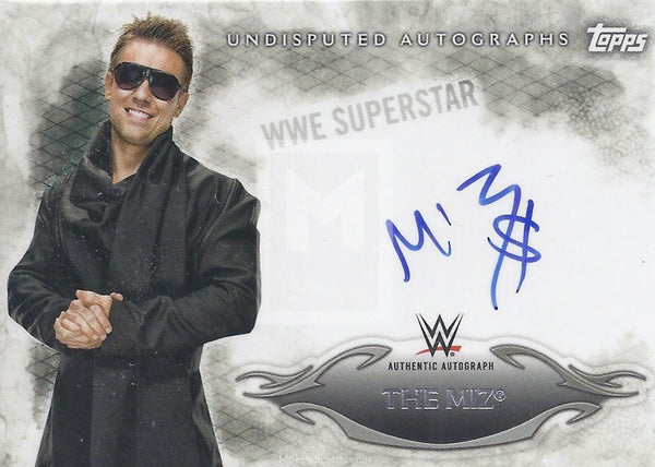 WWE Undisputed 2015 The Miz UA-TM Autograph Trading Card Front